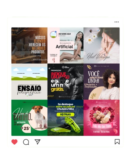 Portfólio de artes Verde Mídia